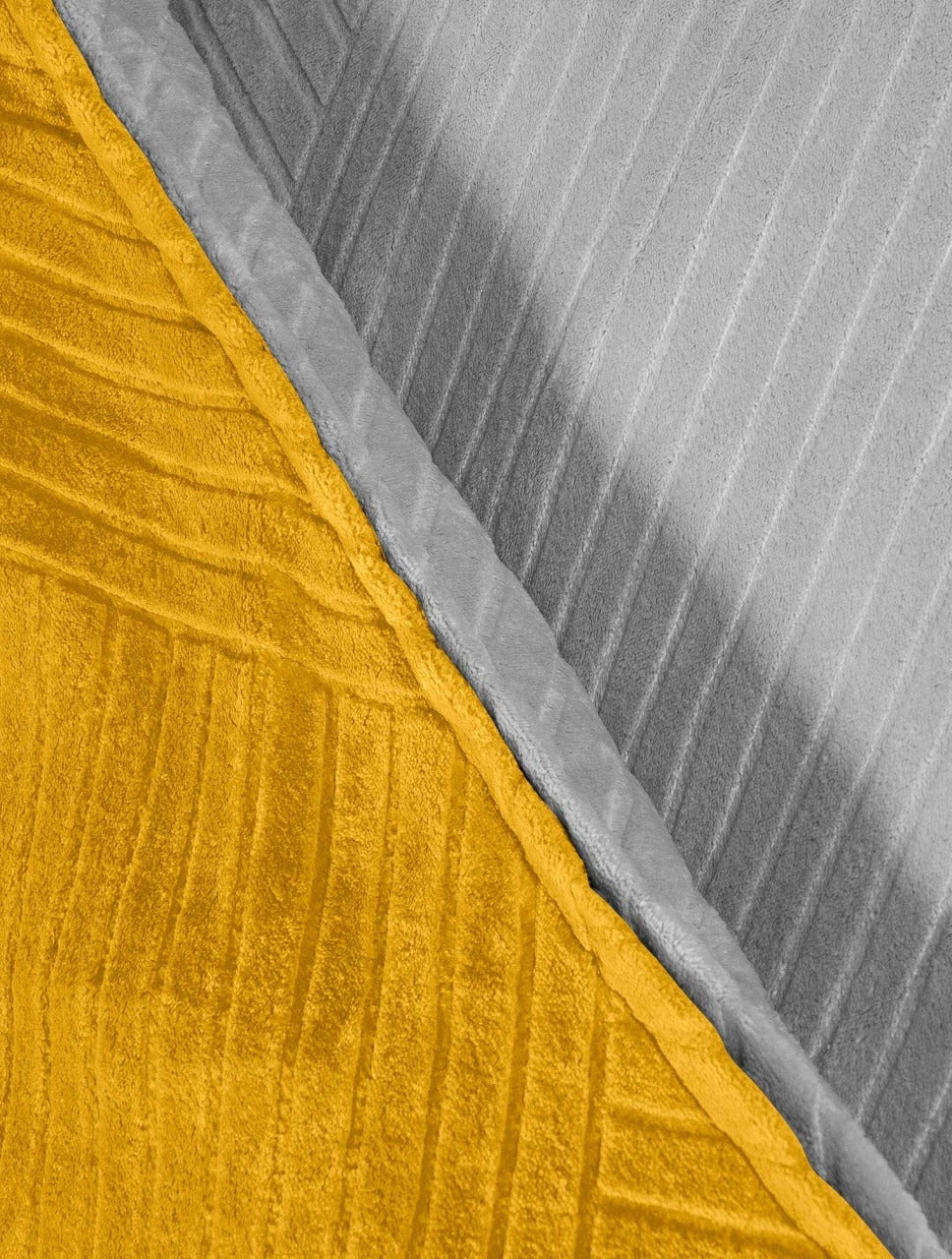 Duvet Cover LINES YELLOW/GREY